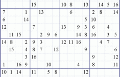 Sudoku Weekly Print This Puzzle 16x16 Hard Puzzle