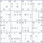 Sudoku Weekly Print This Puzzle 16x16 Hard Puzzle