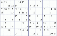 Sudoku Weekly Print This Puzzle 16x16 Hard Puzzle