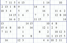 Sudoku Weekly Print This Puzzle 16x16 Hard Puzzle