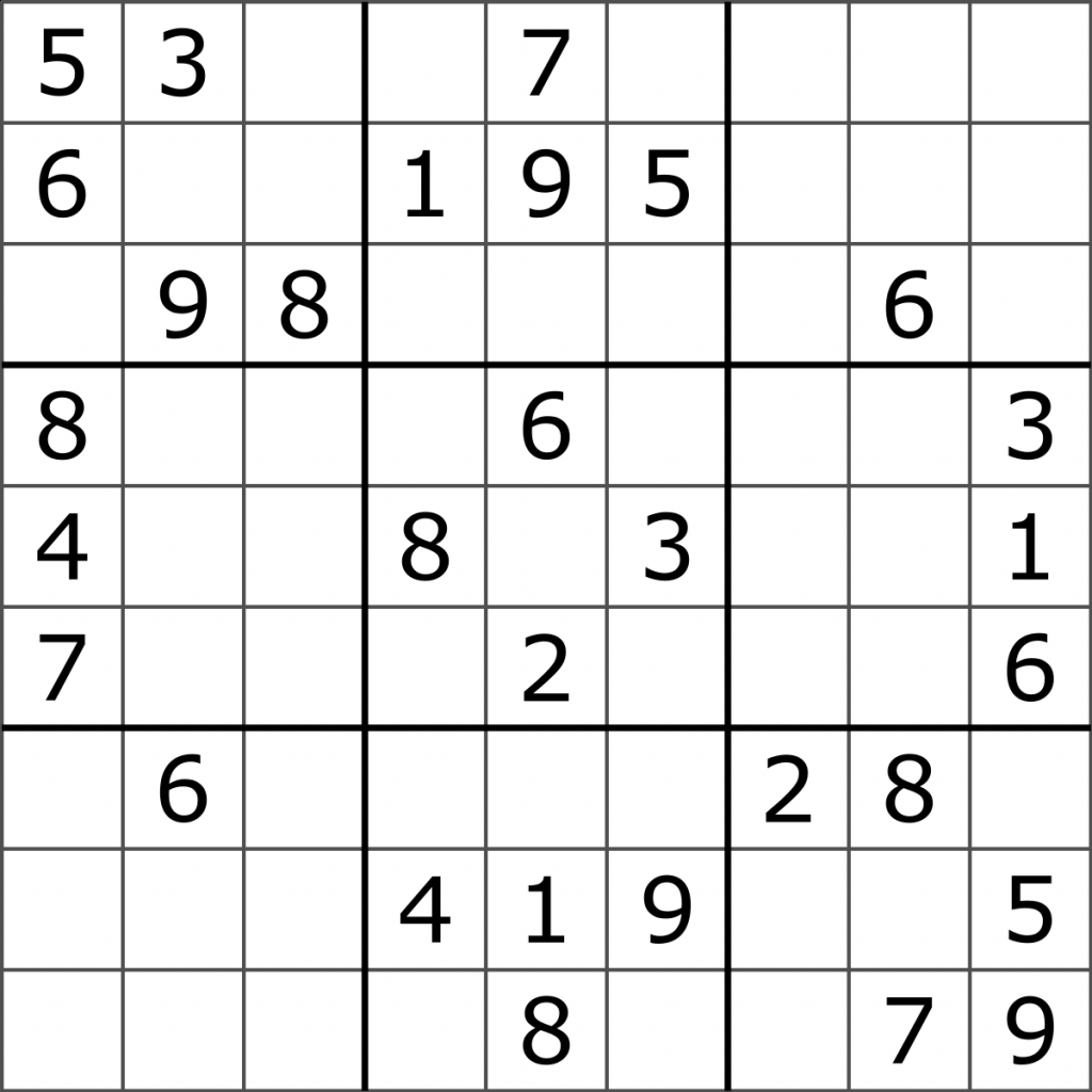 Sudoku Wikipedia Daily Sudoku Printable Version Printable Sudoku Free