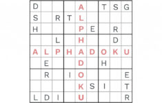Sudoku Wikipedia Printable Sudoku Letters And Numbers Printable