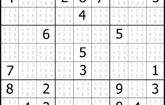 Sudoku Wikipedia Printable Sudoku Puzzle With Answer Key