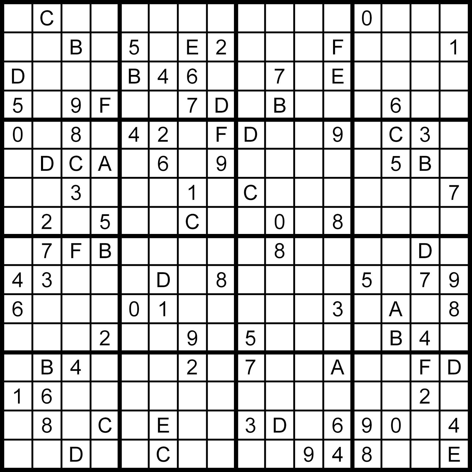 Sudoku With Letters And Numbers The Daily Sudoku Printable Sudoku 