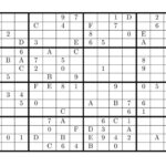 Sudoku With Letters And Numbers The Daily Sudoku Printable Sudoku