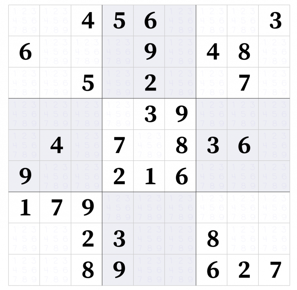 Sudokulinks A Stepstep Tutorial On How To Play Sudoku 6 Number 