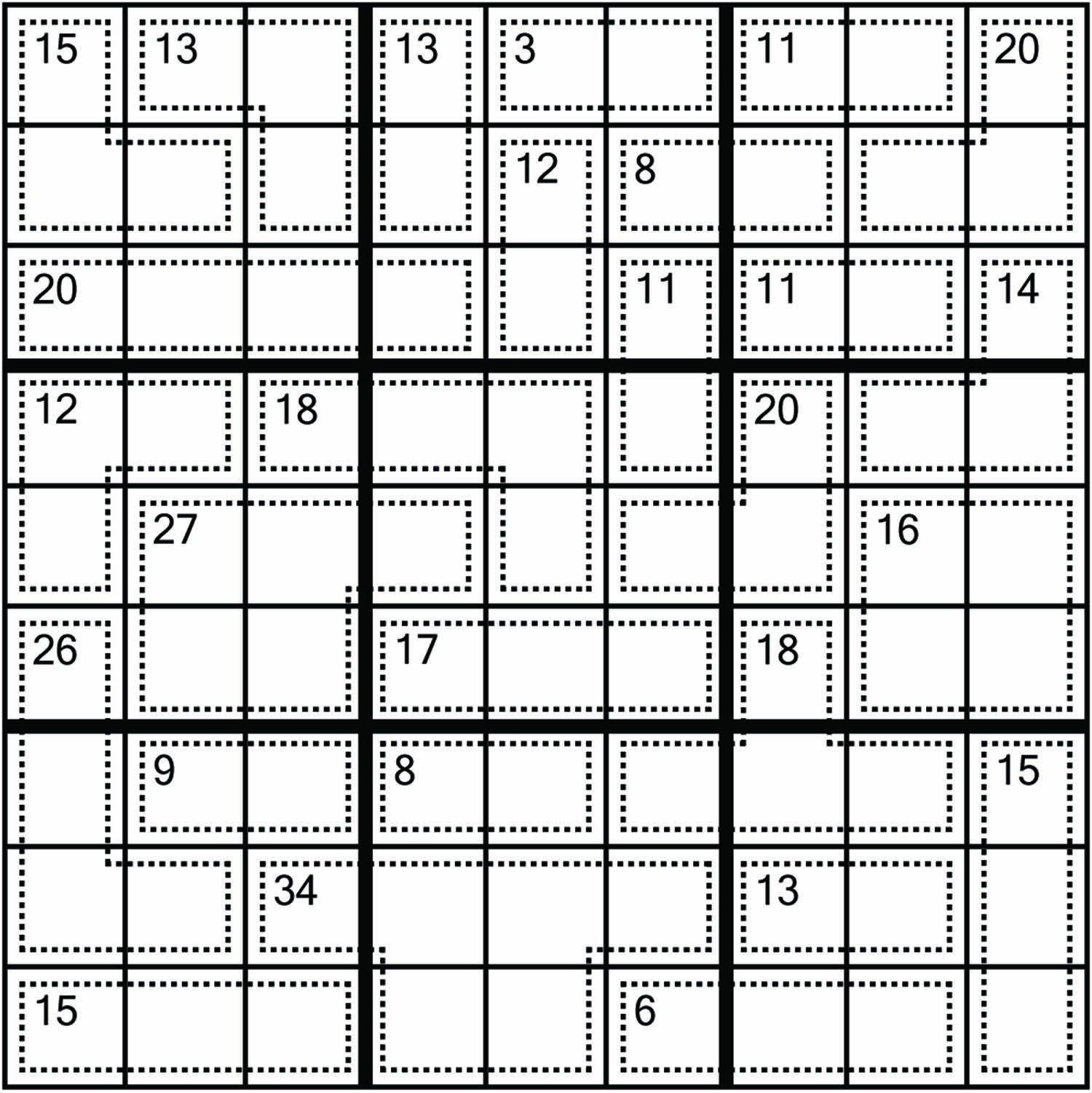 Sum Sudoku Printable Sudoku Printable