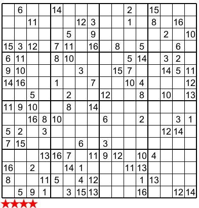 Super Sudoku 16x16 N 813 Sudoku Puzzles Mind Puzzles Printable Puzzles