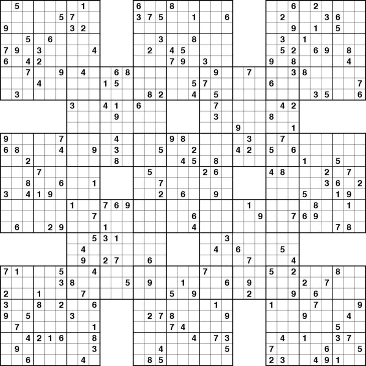Printable Super Sudoku 16×16 Free