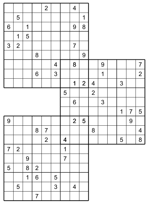 Printable Web Sudoku Multi Free Puzzles