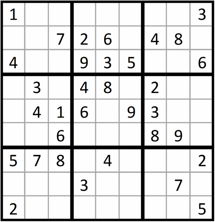 5 Star Sudoku Puzzle Printable
