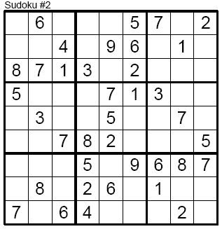 The Game I Play Sudoku Easy Level 002