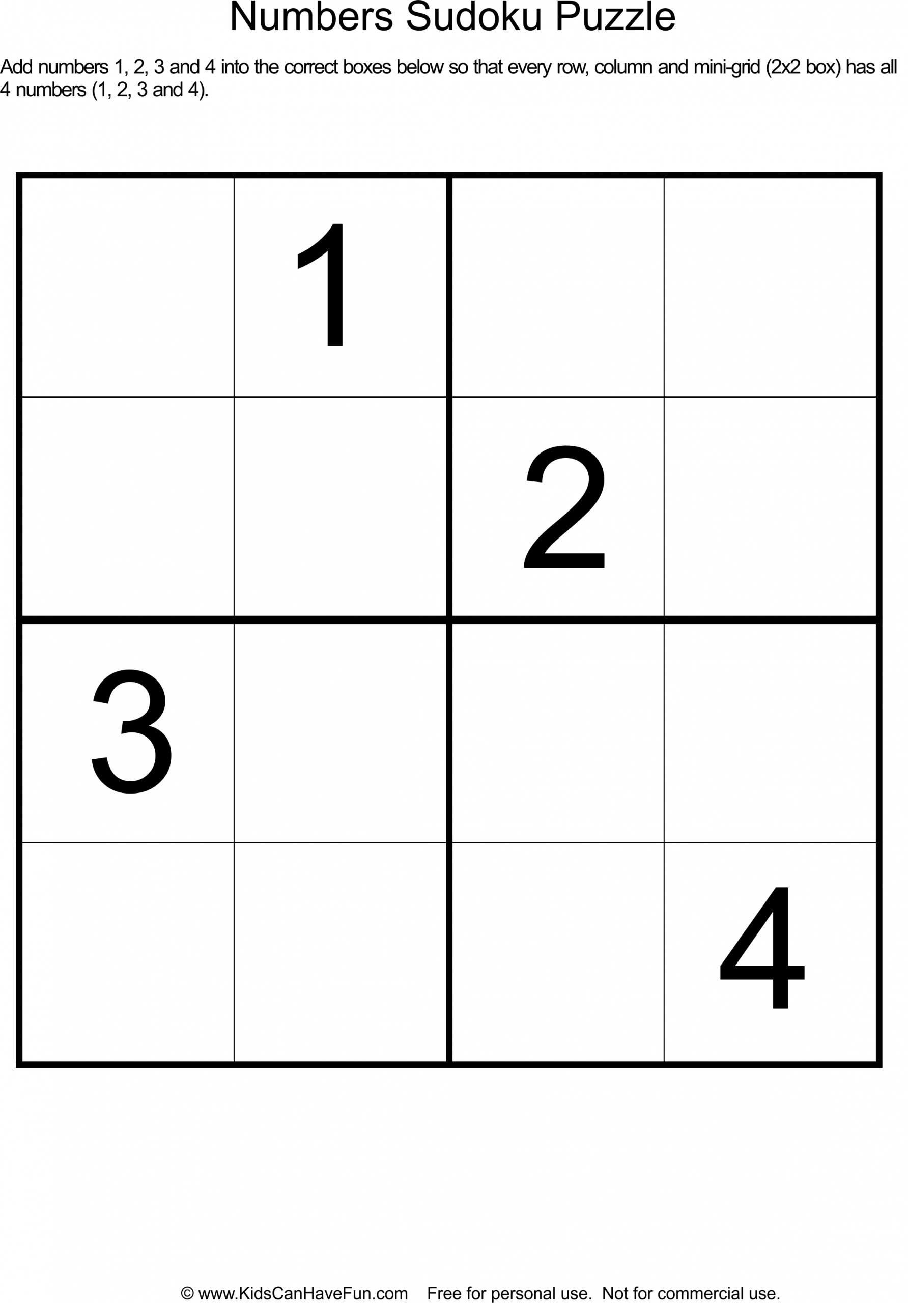 The Teacher 39 s Corner Printable Sudoku Sudoku Printable