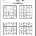 Unforgettable Printable Sudoku 2 Per Page Tristan Website