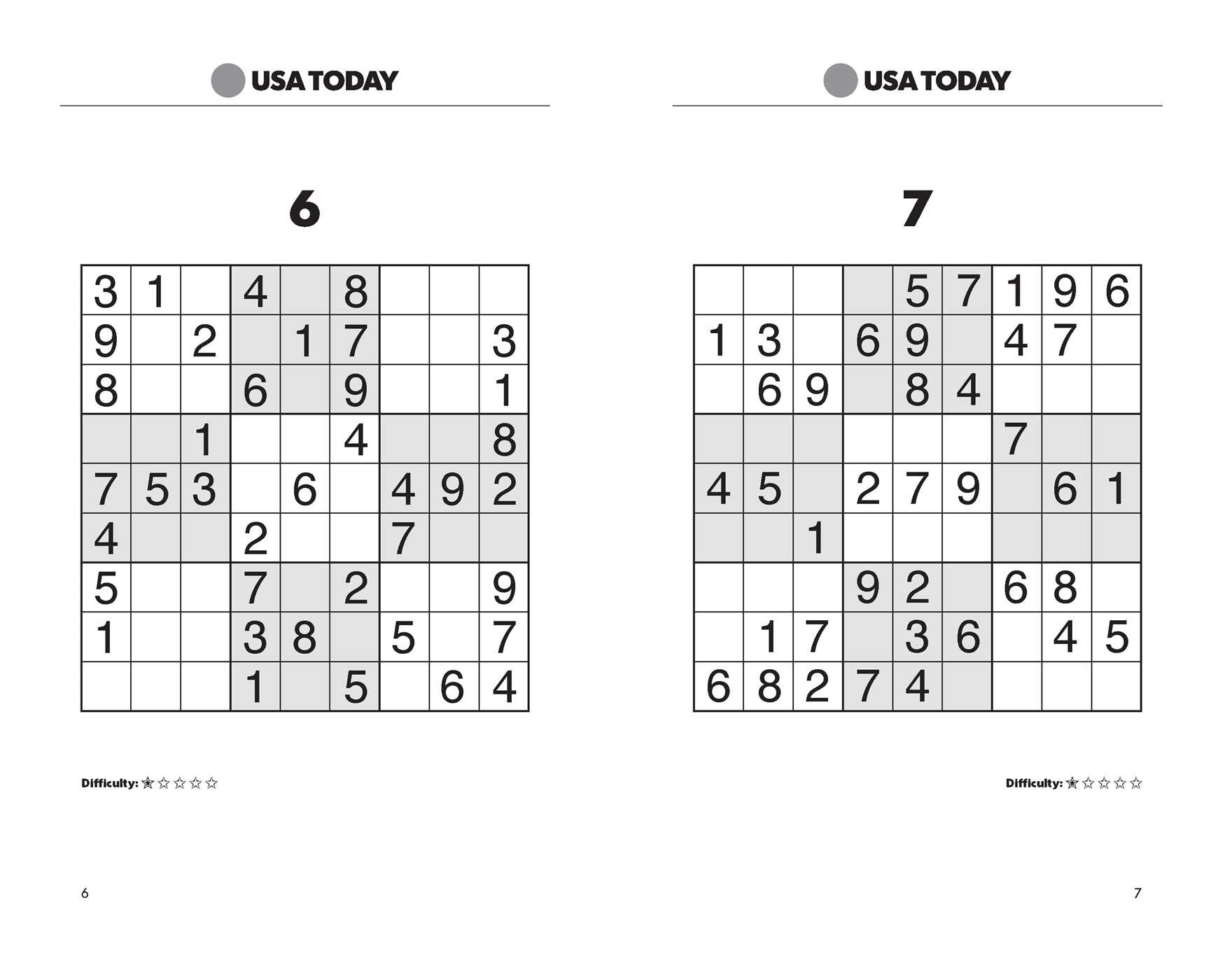USA TODAY Sudoku Super Challenge 2 Book By USA TODAY Official 