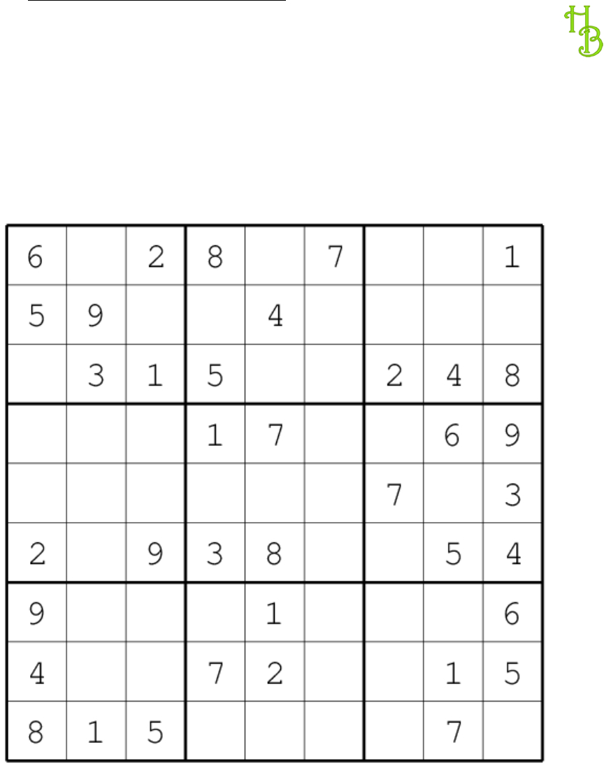 Variety Of Sudoku Puzzles Pkt With Answers Pdf Document Sudoku 
