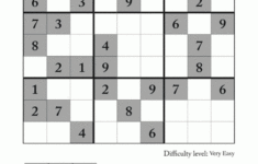 Very Easy Sudoku Puzzle To Print 7 Printable Sudoku With Instructions