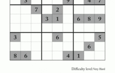 Very Hard Sudoku Puzzle To Print 1 Printable Sudoku Answers