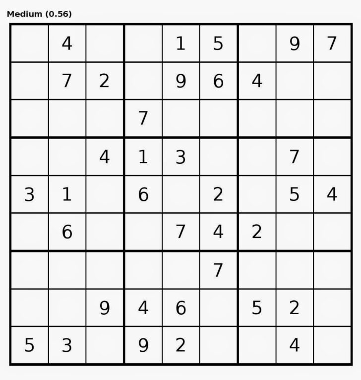 Billions Of Sudoku Printable Easy