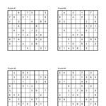 72 Free Printable Sudoku Puzzles | Saturdaygift With Regard To Thanksgiving Sudoku Expert