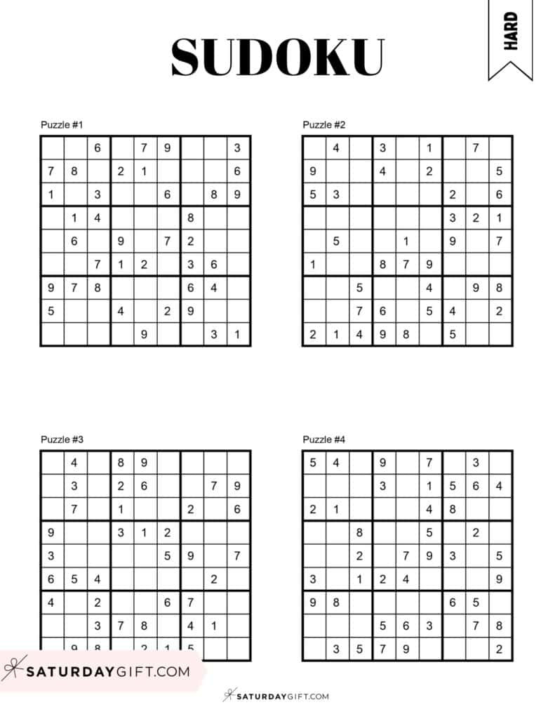 72 Free Printable Sudoku Puzzles | Saturdaygift with regard to Thanksgiving Sudoku Expert