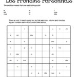 French: Subject Pronouns   Sudoko Gamesteach Simple In French Thanksgiving Sudoku