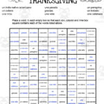 Spanish: Thanksgiving Sudoko Puzzlesteach Simple In Thanksgiving Sudoku Spanish Answers