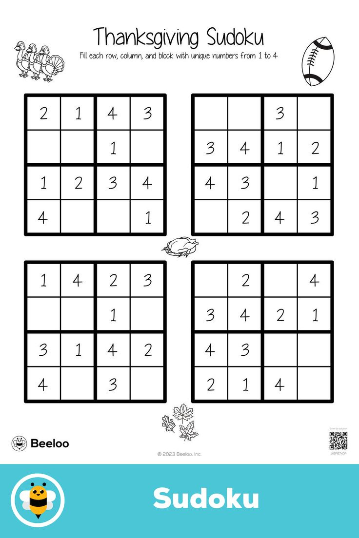 Thanksgiving Sudoku pertaining to Thanksgiving Sudoku Puzzle