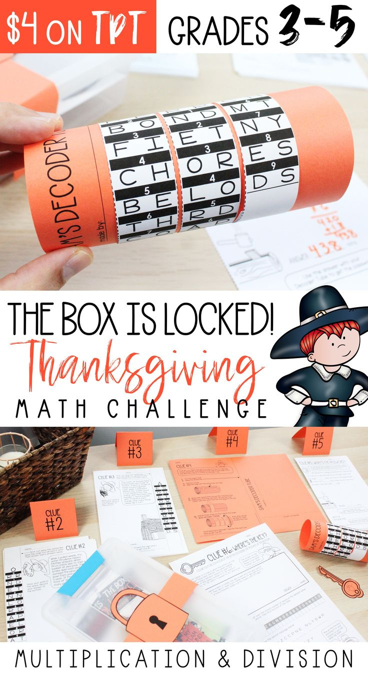 The Box Is Locked! Thanksgiving Math Challenge {Multiplication in Thanksgiving Sudoku Mathgeekmama